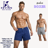 KEVINN BOXER EMBUTIDO C/BRAGUETA PURO ALGODON T4/5/6